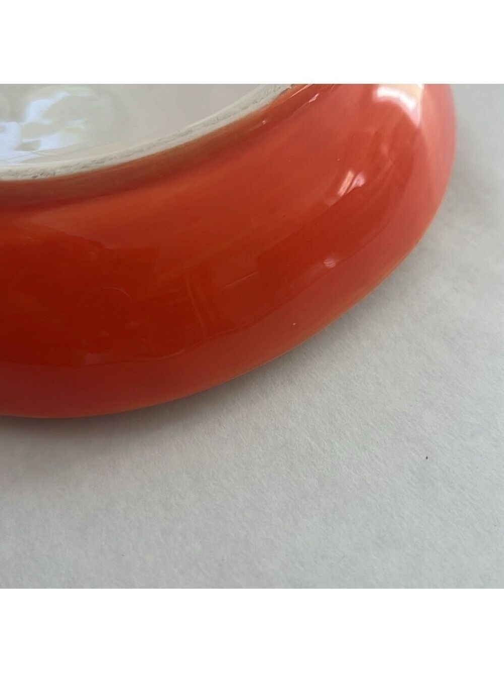 Hallmark BOO Halloween Ghost Trick-Or-Treat Candy Dish Tray Orange Porcelain - Picture 6 of 9